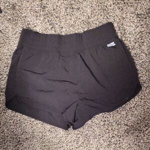 PINK Victoria's Secret Black Athletic Shorts Lightweight Elastic Waist